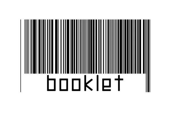 Barcode Auf Weißem Hintergrund Mit Inschriften Booklet Unten Konzept Des — Stockfoto