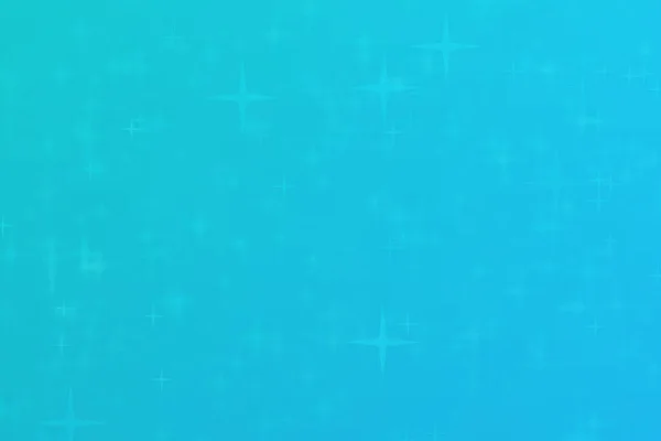 Türkisfarbener Abstrakter Defokussierter Hintergrund Mit Sternförmigen Bokeh Punkten — Stockfoto