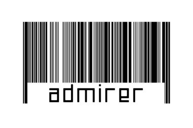 Dijitalleştirme kavramı. Altında yazı hayranı olan siyah yatay çizgilerin barkodu.