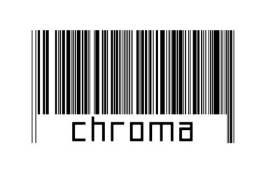 Beyaz arka planda barkod ve yazıt rengi aşağıda. Ticaret ve küreselleşme kavramı