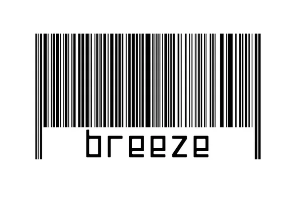 Barcode Auf Weißem Hintergrund Mit Inschrift Brise Unten Konzept Des — Stockfoto