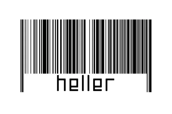 Digitalisierungskonzept Barcode Schwarzer Horizontaler Linien Mit Der Inschrift Heller Unten — Stockfoto