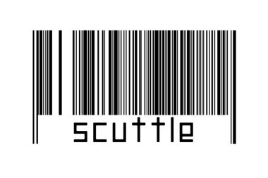 Dijitalleştirme kavramı. Altında yazı olan siyah yatay çizgilerin barkodu.