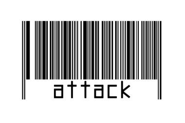 Dijitalleştirme kavramı. Altında yazıt saldırısı bulunan siyah yatay çizgilerin barkodu.