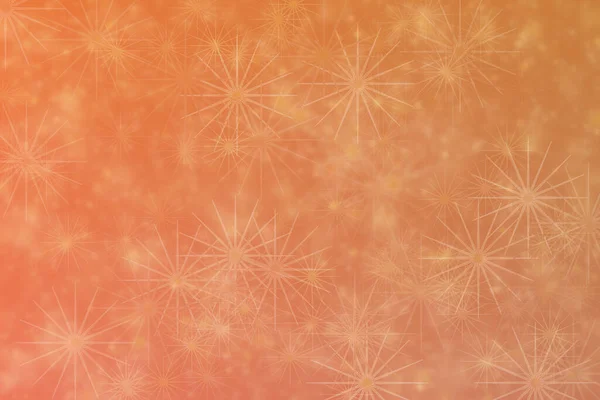Golden Abstract Defocused Background Star Shape Bokeh Spots — Stock Photo, Image