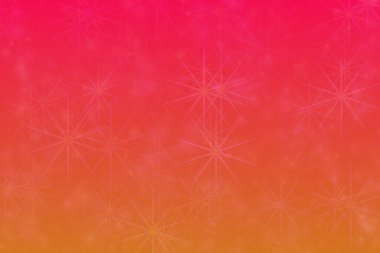 Kırmızı soyut arkaplan, Bokeh ile yıldız şekilli noktalar.