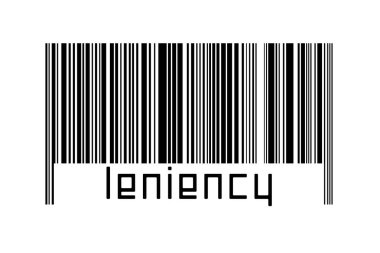 Dijitalleştirme kavramı. Siyah yatay çizgilerin barkodu ve alttaki yazıt hoşgörüsü.