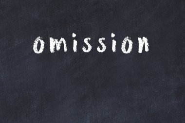 Siyah masadaki tebeşir el yazısıyla yazılmış yazıyı atlama