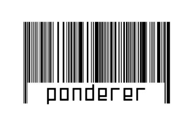 Dijitalleştirme kavramı. Altında yazıtlar bulunan siyah yatay çizgilerin barkodu.