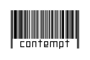 Dijitalleştirme kavramı. Altında yazılar olan siyah yatay çizgilerin barkodu.