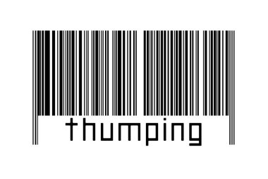 Dijitalleştirme kavramı. Altında yazılar olan siyah yatay çizgilerin barkodu.