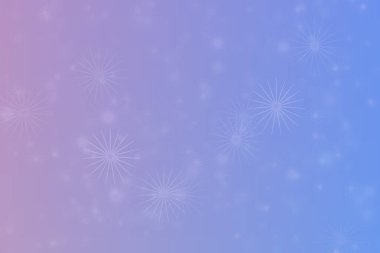 Lavanta rengi soyutlanmış arka planda yıldız şekli bokeh noktaları var