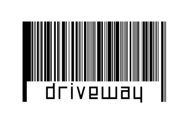 Dijitalleştirme kavramı. Altında yazı olan siyah yatay çizgilerin barkodu.