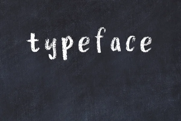 Κολέγιο Chalkboard Χειρόγραφη Επιγραφή Typeface Αυτό — Φωτογραφία Αρχείου