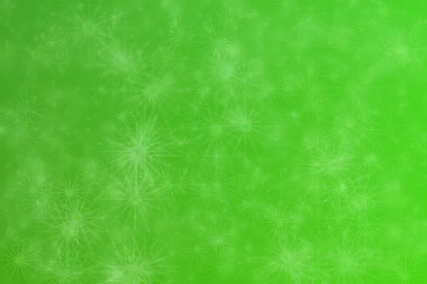 Abstrato Verde Desfocado Fundo Com Estrela Forma Bokeh Spots — Fotografia de Stock