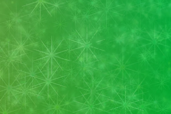 Groene Abstracte Gedefocuste Achtergrond Met Ster Vorm Bokeh Spots — Stockfoto