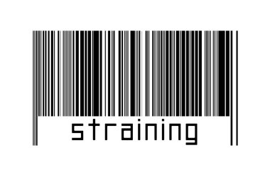 Dijitalleştirme kavramı. Altında yazı olan siyah yatay çizgilerin barkodu.