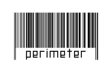 Dijitalleştirme kavramı. Altında yazı olan siyah yatay çizgilerin barkodu.