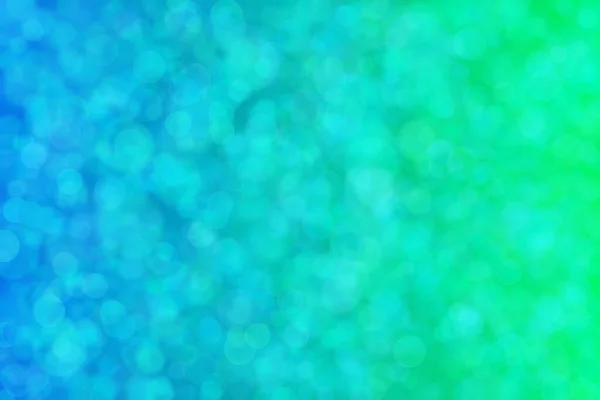 Verde Blu Astratto Sfondo Sfocato Con Forma Cerchio Bokeh Macchie — Foto Stock