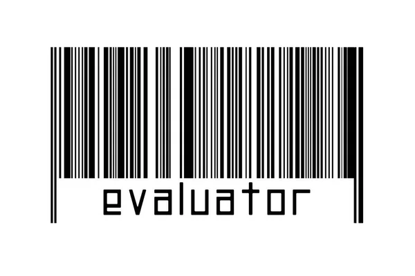 Barcode White Background Inscription Evaluator Concept Trading Globalization — Stock Photo, Image