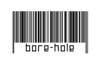 Dijitalleştirme kavramı. Altında yazıt deliği olan siyah yatay çizgilerin barkodu.