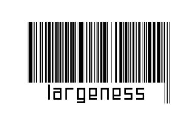 Dijitalleştirme kavramı. Altında yazılar bulunan siyah yatay çizgilerin barkodu.