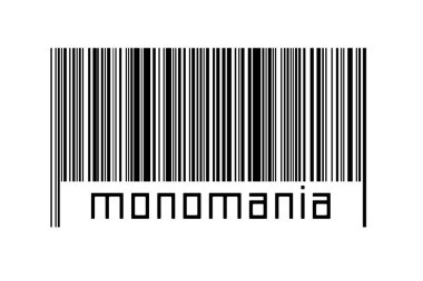 Beyaz arka planda barkod ve yazıt monomanisi var. Ticaret ve küreselleşme kavramı