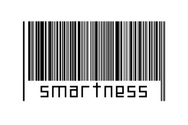 Dijitalleştirme kavramı. Altında yazı bilgisi olan siyah yatay çizgilerin barkodu.