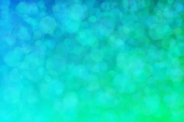 Verde Azul Abstrato Desfocado Fundo Com Círculo Forma Bokeh Spots — Fotografia de Stock