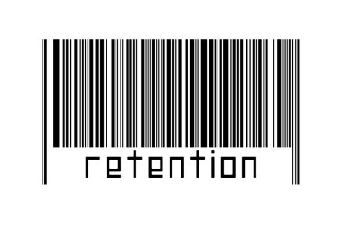 Dijitalleştirme kavramı. Altında yazı hafızası olan siyah yatay çizgilerin barkodu.