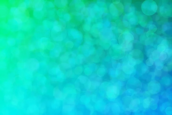 緑と青の抽象的な背景と緑から青への色の遷移と円の形のスポット — ストック写真
