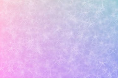 Soyut renkli arkaplan, menekşe ve pembe değişimler ve yıldız şekilli noktalar.