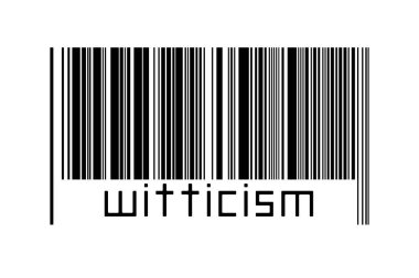 Dijitalleştirme kavramı. Altında yazılar olan siyah yatay çizgilerin barkodu.