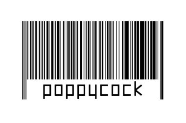 Dijitalleştirme kavramı. Altında yazı olan siyah yatay çizgilerin barkodu.