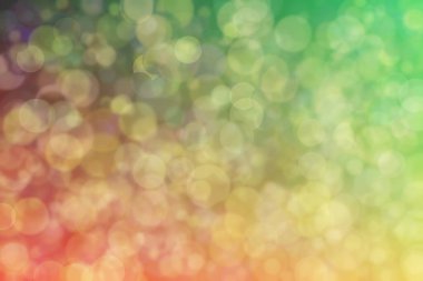 Bokeh, çok renkli arkaplanda, sarı altından koyu renklere doğru değişimler var..