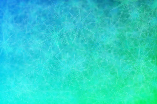 Green and blue abstract background with color transitions from green to blue and star shaped spots.