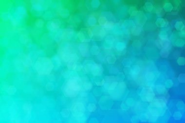 Altıgen şekilli arkaplan ve maviden yeşile geçiş ile soyut arkaplan.