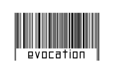 Dijitalleştirme kavramı. Altında yazılar olan siyah yatay çizgilerin barkodu.