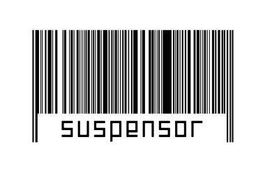 Dijitalleştirme kavramı. Altında yazı askısı bulunan siyah yatay çizgilerin barkodu.