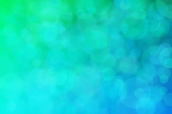 Green Blue Abstract Defocused Background Circle Shape Bokeh Spots — Stock Photo, Image