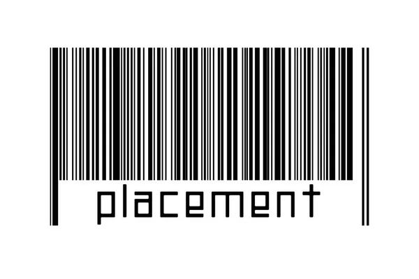 Barcode White Background Inscription Placement Concept Trading Globalization — Photo