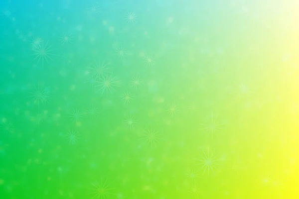 Blue Yellow Abstract Defocused Background Star Shape Bokeh Spots — Stock Photo, Image