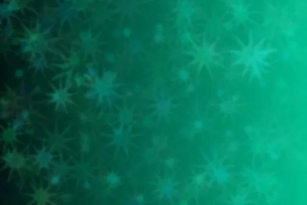 Nane Yeşilinden Koyu Yeşil Soyut Çıkarılmış Arkaplan Yıldız Şekli Bokeh — Stok fotoğraf