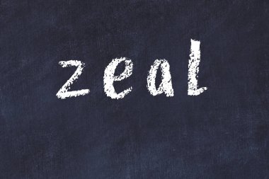 Siyah masaya elle yazılmış tebeşir yazma hevesi