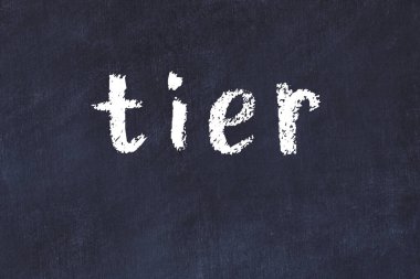 Siyah masadaki tebeşir el yazısı.