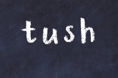 Üzerinde el yazısı olan kolej yazı tahtası.