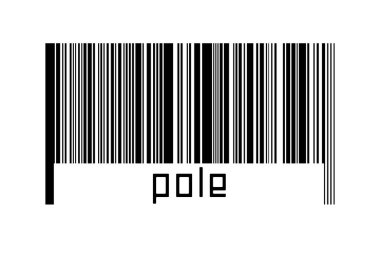 Dijitalleştirme kavramı. Altında yazıt direği olan siyah yatay çizgilerin barkodu.