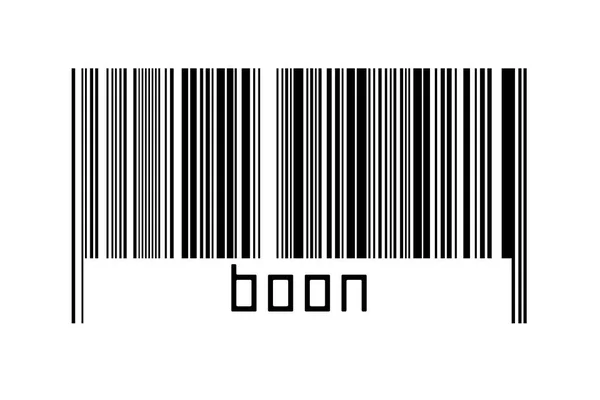 Barcode Auf Weißem Hintergrund Mit Inschrift Segen Unten Konzept Des — Stockfoto