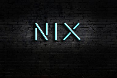 Geceleri duvarda neon levhası var. Yazı nix
