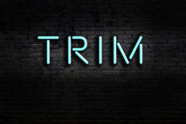 Geceleri duvarda neon levhası var. Yazı kesimi